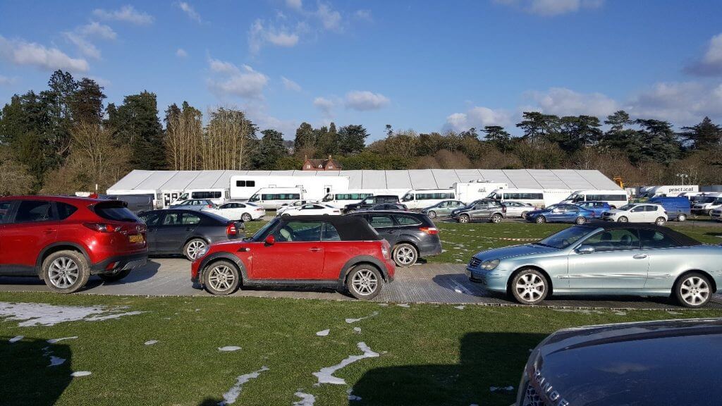 Succession - Trucks on the Overflow Car Park