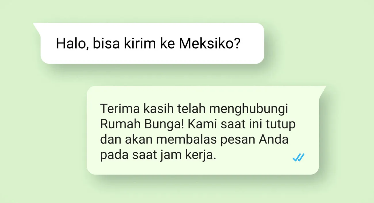 Percakapan antara pelanggan dan bisnis