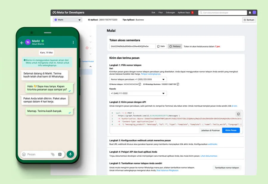 Layar Memulai Meta untuk Developer