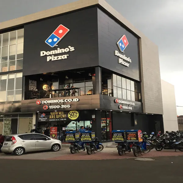 A Domino's Pizza location in Indonesia