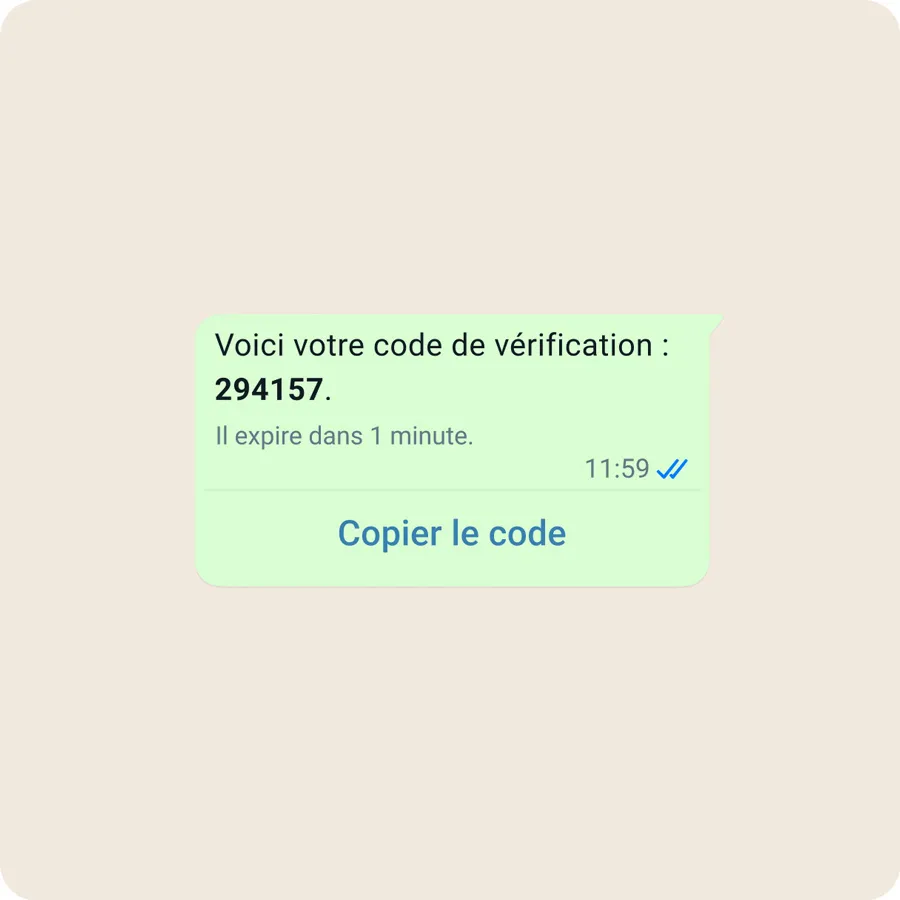Un exemple de création d’un nouveau compte dans WhatsApp Business