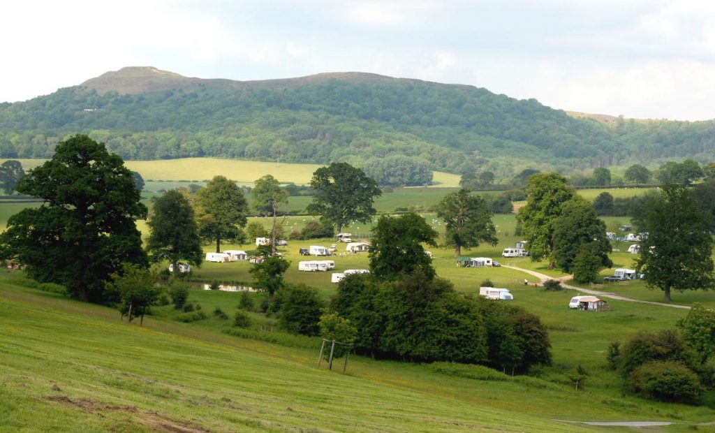 Deer Park campsite at Eastnor Castle