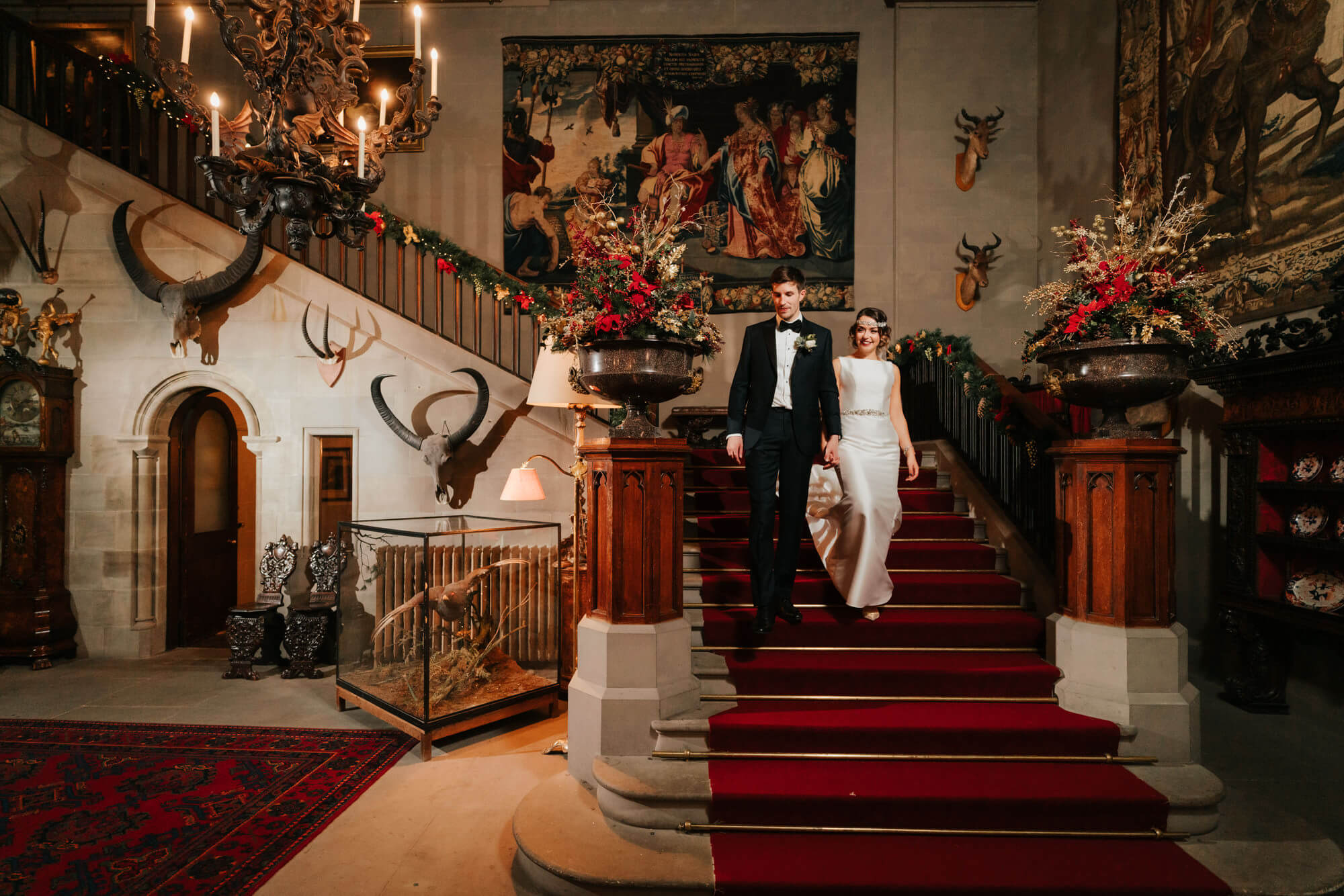 Editorial wedding photography taken at Eastnor Castle