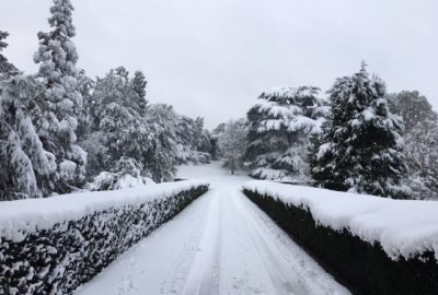 Snow at Eastnor Castle